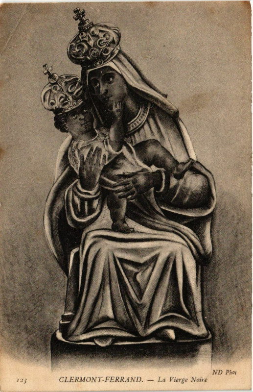 Carte postale ancienne Clermont-Ferrand La Vierge Noire à Clermont-Ferrand