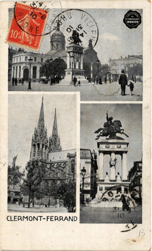 Carte postale ancienne Clermont-Ferrand à Clermont-Ferrand