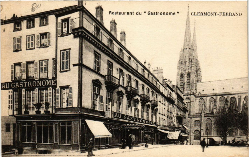 Carte postale ancienne Clermont-Ferrand Restaurant du Gastronome à Clermont-Ferrand