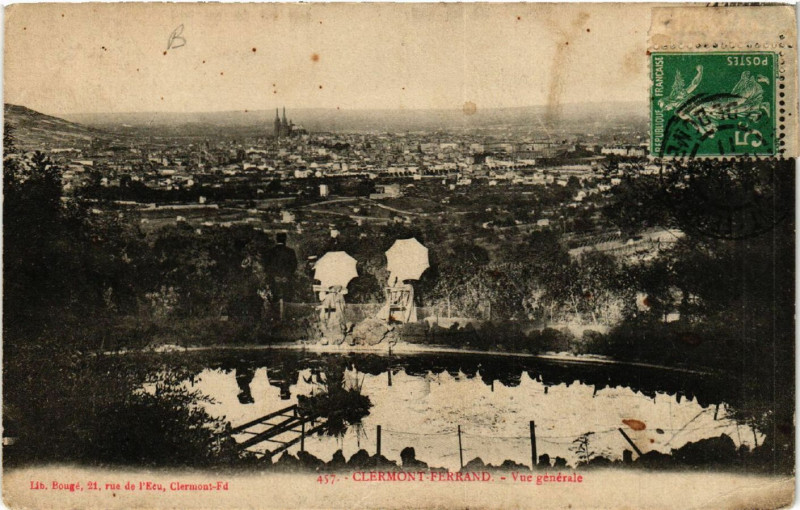 Carte postale ancienne Clermont-Ferrand Vue générale à Clermont-Ferrand