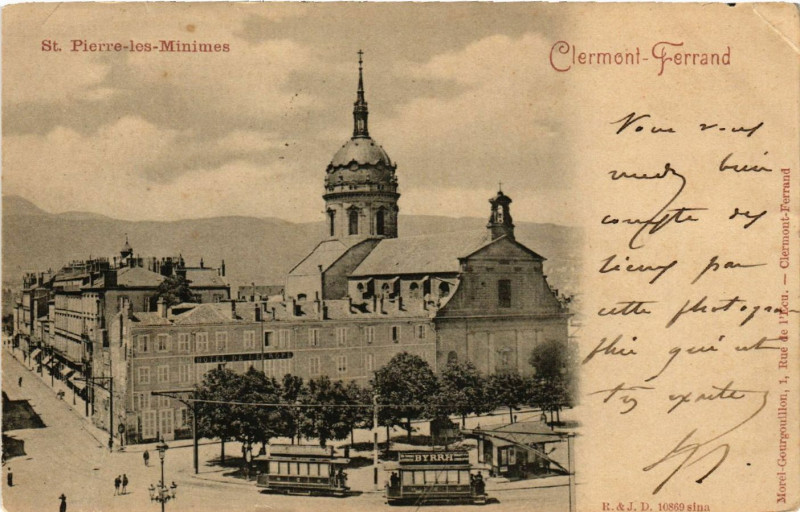 Carte postale ancienne Clermont-Ferrand St-Pierre les Minimes à Clermont-Ferrand
