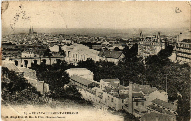 Carte postale ancienne Clermont-Ferrand Royat à Clermont-Ferrand