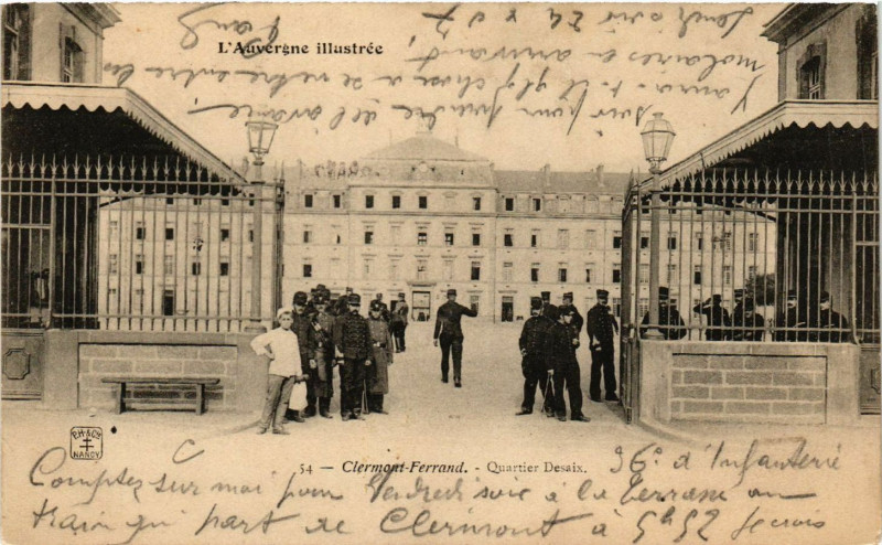 Carte postale ancienne Clermont-Ferrand Quartier Desaix à Clermont-Ferrand