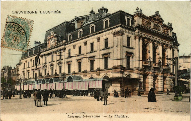 Carte postale ancienne Clermont-Ferrand Le Theatre à Clermont-Ferrand