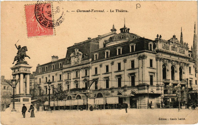Carte postale ancienne Clermont-Ferrand Le Theatre à Clermont-Ferrand