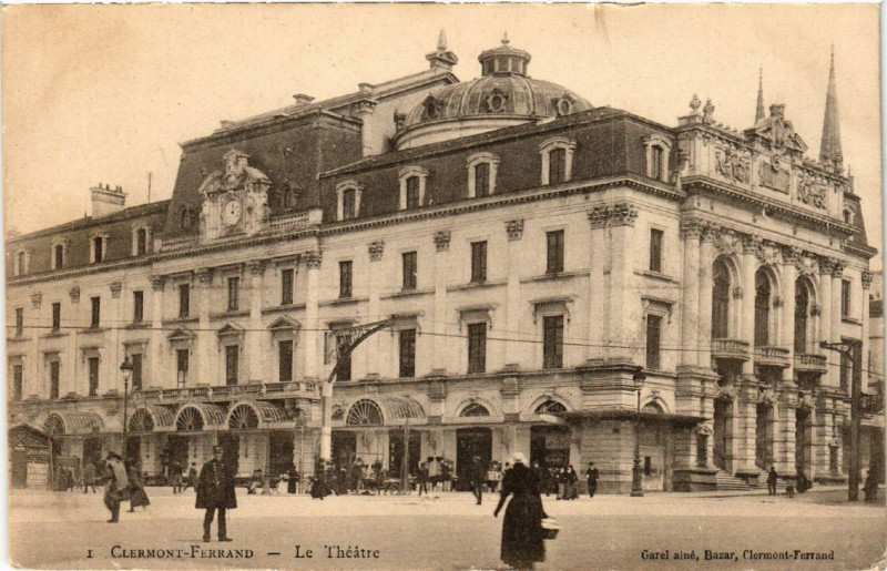 Carte postale ancienne Clermont-Ferrand Le Theatre à Clermont-Ferrand