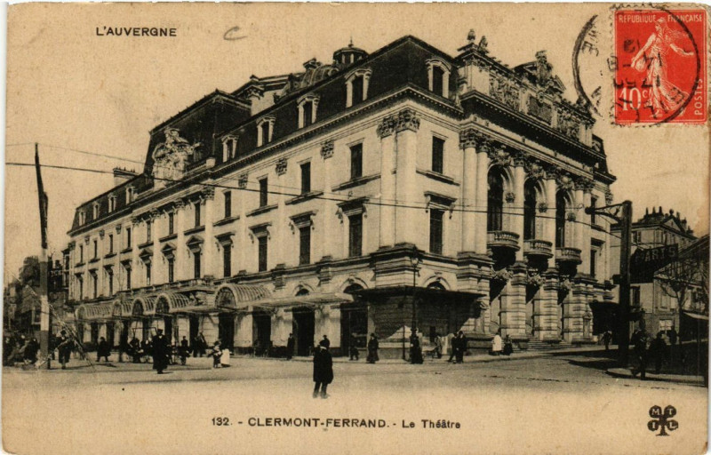 Carte postale ancienne Clermont-Ferrand Le Theatre à Clermont-Ferrand