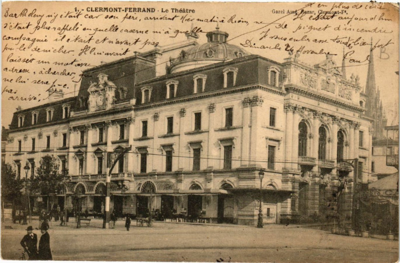 Carte postale ancienne Clermont-Ferrand Le Theatre à Clermont-Ferrand
