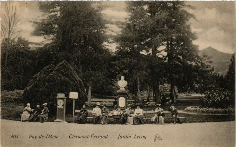 Carte postale ancienne Clermont-Ferrand Jardin Lecoq à Clermont-Ferrand
