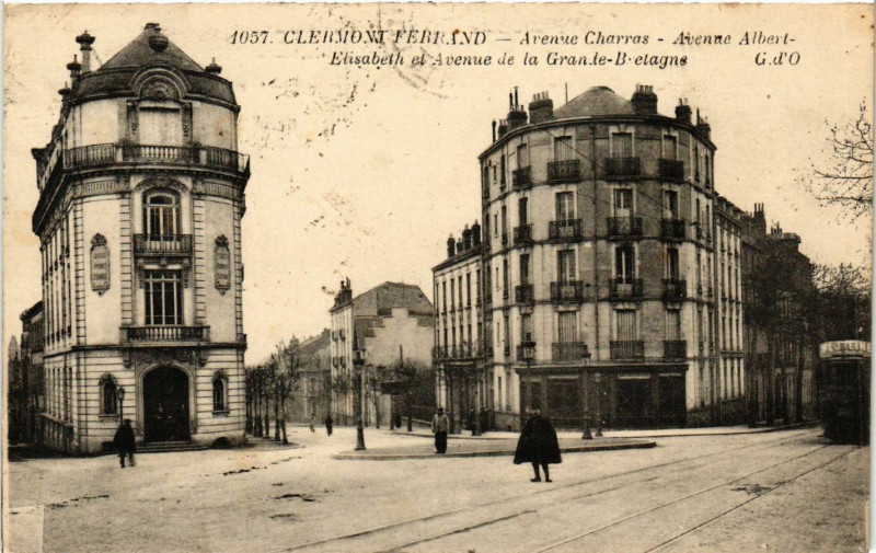 Carte postale ancienne Clermont-Ferrand Avenue Charras Albert-Elisabeth Grande-Bretagne à Clermont-Ferrand