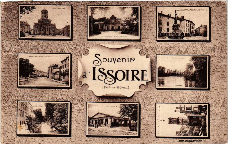 Carte postale ancienne Souvenir d'Issoire à Issoire