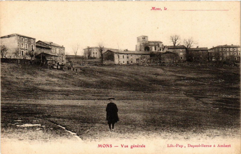 Carte postale ancienne Mons vue générale à Mons
