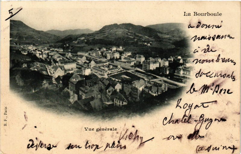 Carte postale ancienne La Bourboule vue générale à La Bourboule