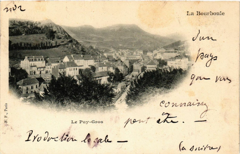 Carte postale ancienne La Bourboule Le Puy-Gros à La Bourboule
