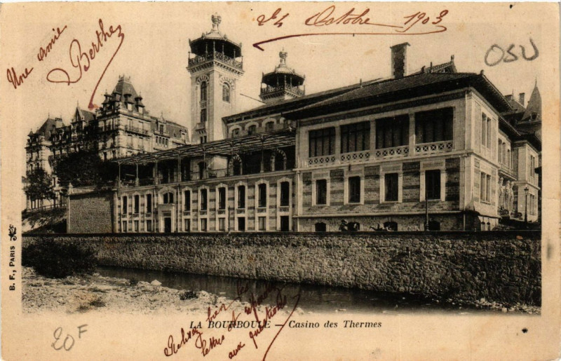 Carte postale ancienne La Bourboule Casino des THERMes à La Bourboule