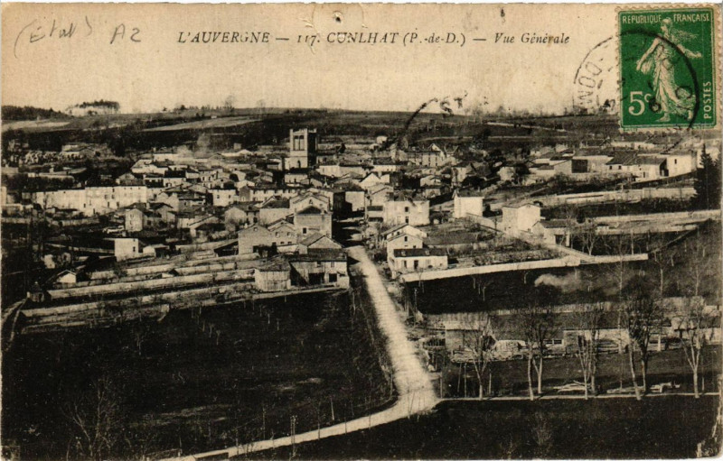 Carte postale ancienne L'Auvergne Vue générale