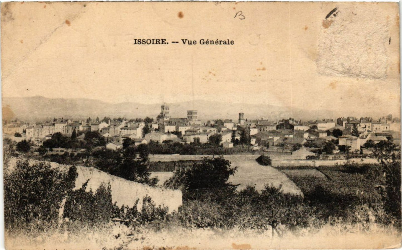 Carte postale ancienne Issoire vue générale à Issoire