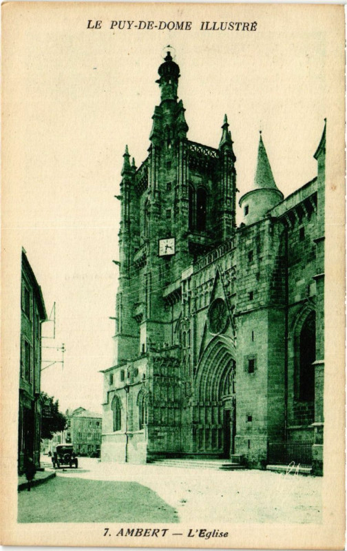 Carte postale ancienne Ambert L'Eglise à Ambert