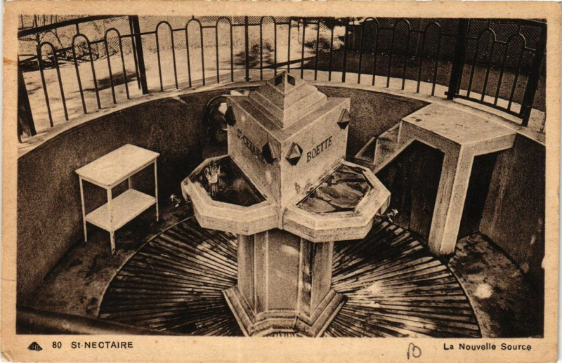 Carte postale ancienne Saint-Nectaire La Nouvelle Source à Saint-Nectaire