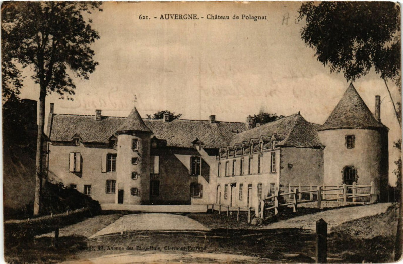 Carte postale ancienne Auvergne Chateau de Polagnat