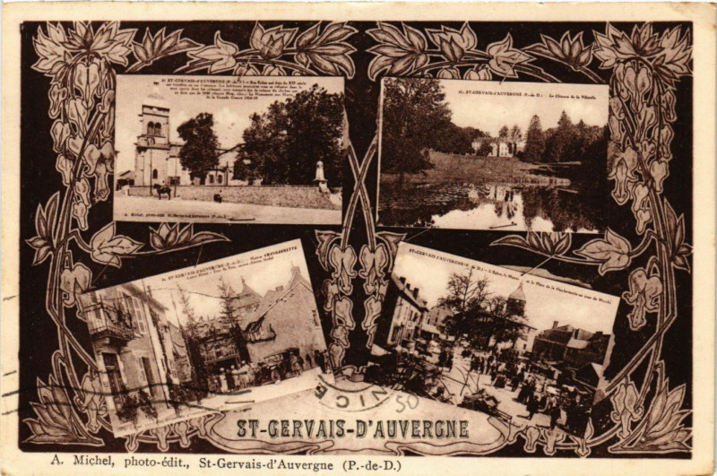 Carte postale ancienne Saint-Gervais-d'Auvergne à Saint-Gervais-d'Auvergne