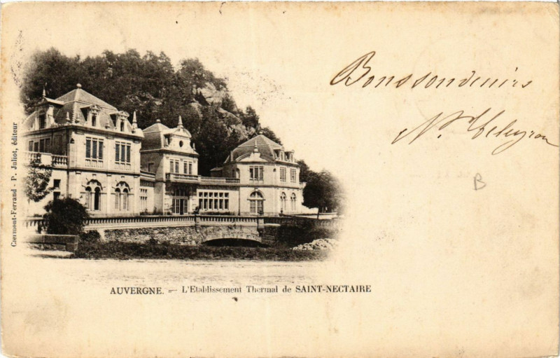 Carte postale ancienne L'Etabl. THERMal de Saint-Nectaire à Saint-Nectaire