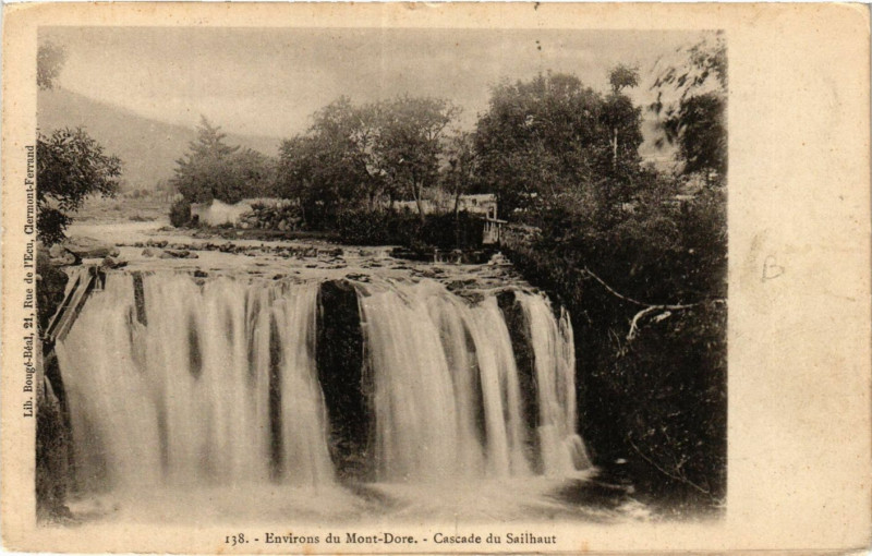 Carte postale ancienne Cascade du Sailhaut