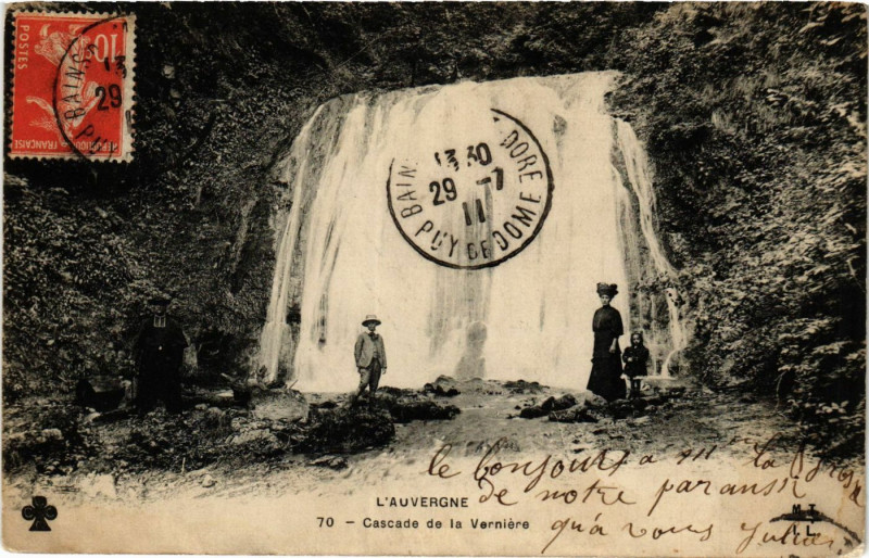 Carte postale ancienne Cascade de la Verniere