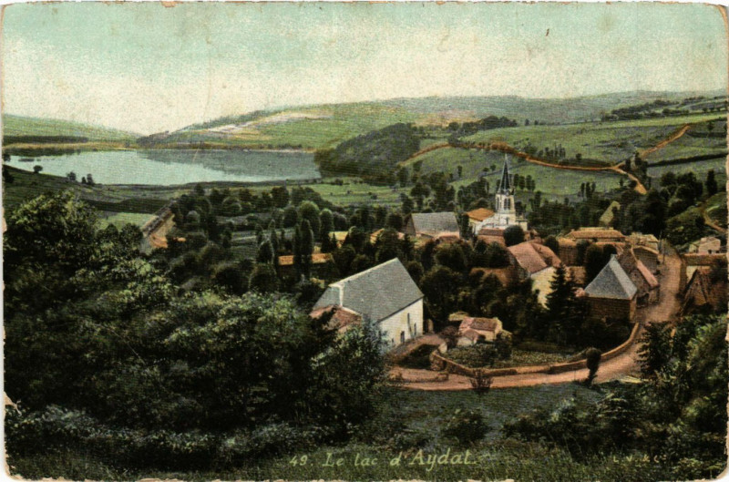 Carte postale ancienne Le Lac d'Aydat à Aydat