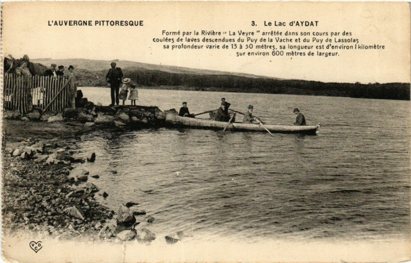 Carte postale ancienne Le Lac d'Aydat à Aydat