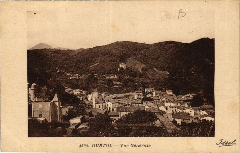 Carte postale ancienne Durtol Vue générale à Durtol
