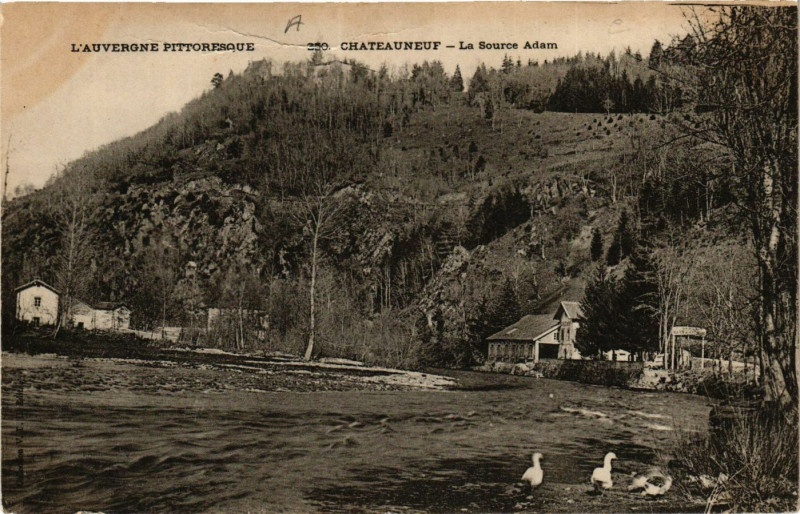 Carte postale ancienne Chateauneuf La Source Adam