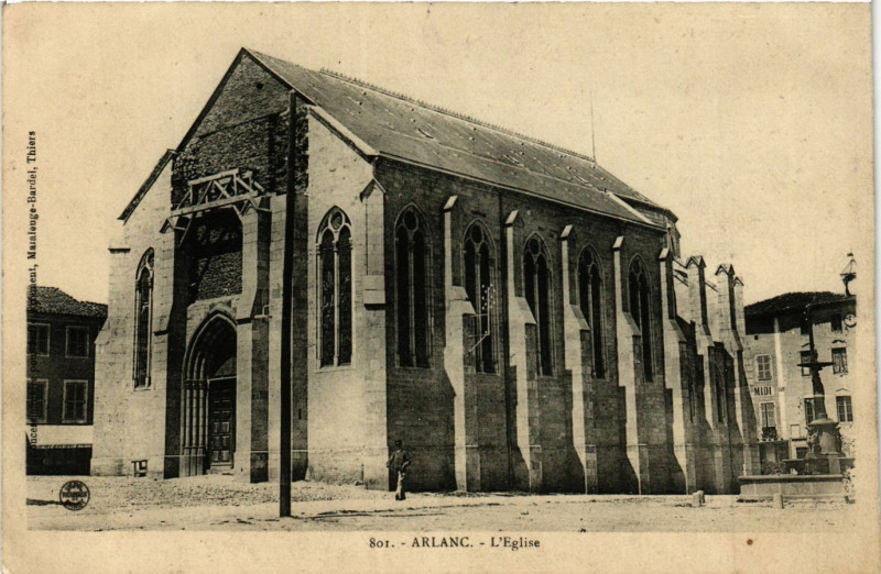 Carte postale ancienne Arlanc L'Eglise à Arlanc