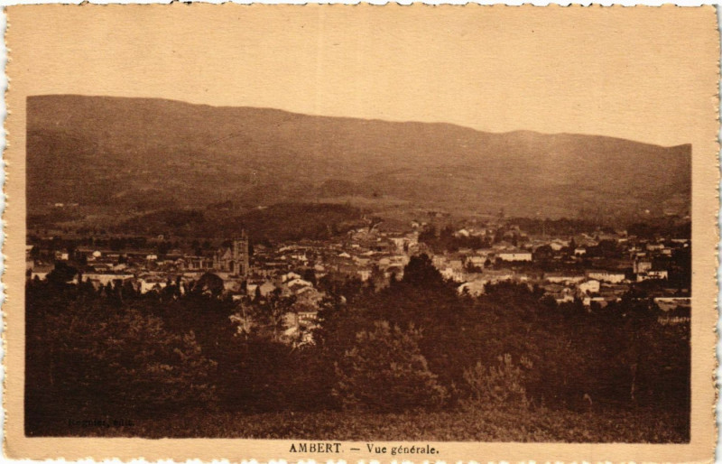 Carte postale ancienne Ambert vue générale à Ambert
