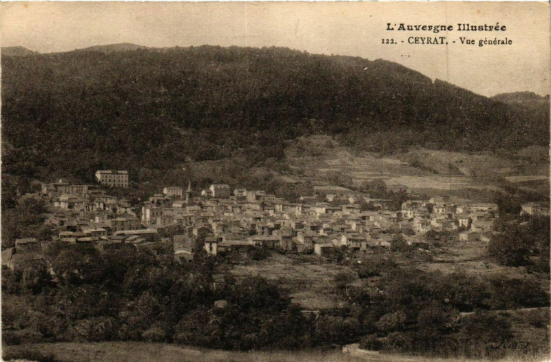 Carte postale ancienne Ceyrat Vue générale à Ceyrat