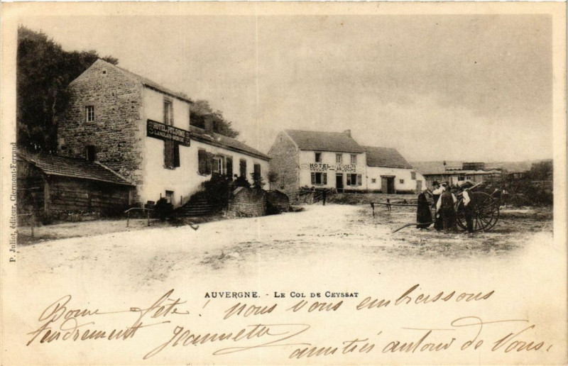 Carte postale ancienne Auvergne Le Col de Ceyssat à Ceyssat