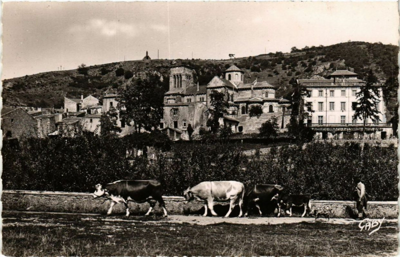 Carte postale ancienne Volvic - Vue d'ensemble à Volvic