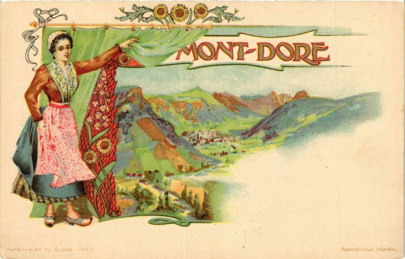 Carte postale ancienne Le Mont-Dore - à Mont-Dore