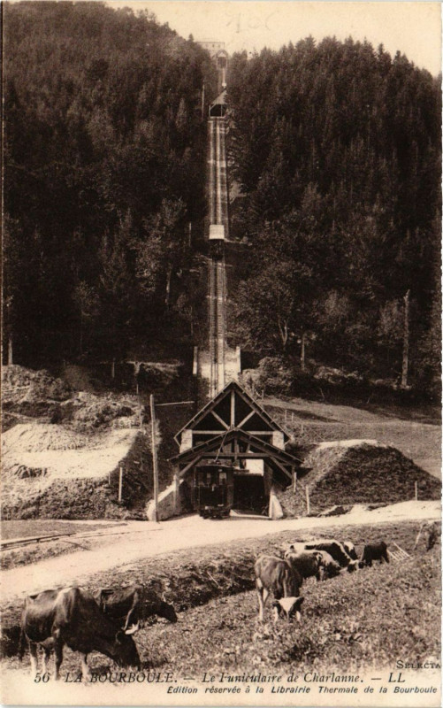 Carte postale ancienne La Bourboule Le Funiculaire de Charlanne à La Bourboule