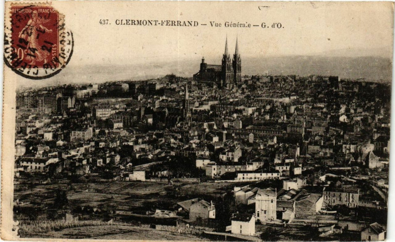 Carte postale ancienne Clermont-Ferrand Vue générale à Clermont-Ferrand