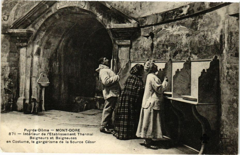 Carte postale ancienne Puy-de-Dome - Mont-Dore - Interieur de l'Etabl. THERMal... à Mont-Dore