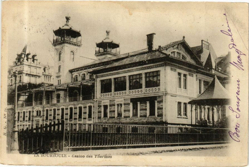 Carte postale ancienne La Bourboule - Casino des THERMes à La Bourboule