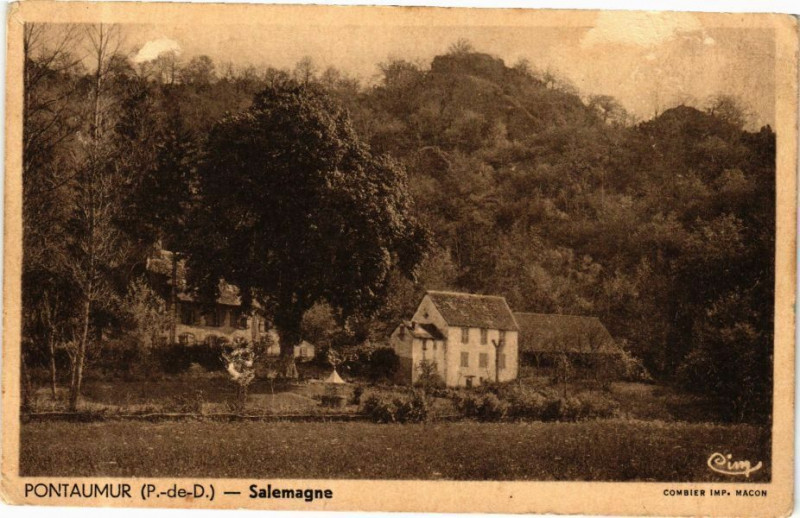 Carte postale ancienne Pontaumur (P.-de-D.) - Salemagne à Pontaumur
