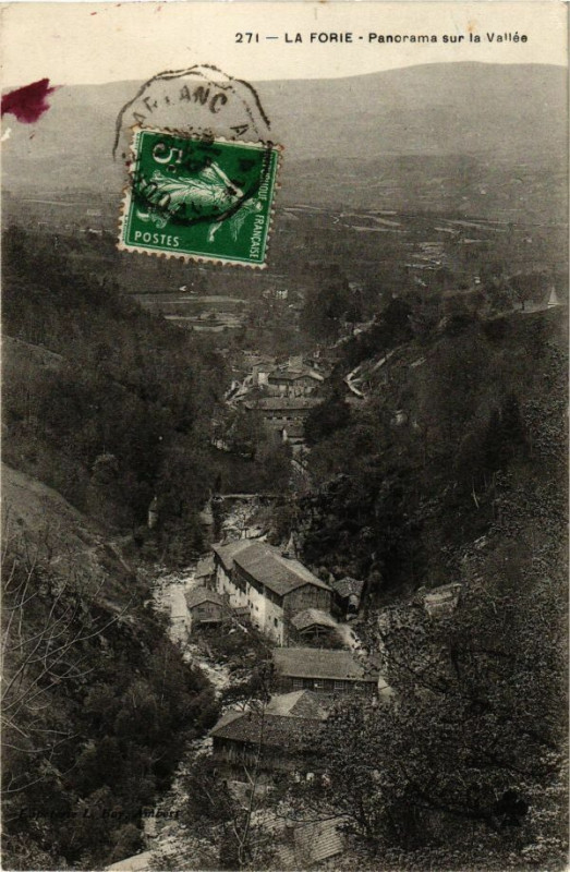 Carte postale ancienne La Foire - Panorama sur la Vallée