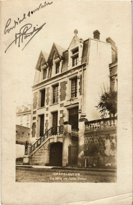 Carte postale ancienne Chatel-Guyon - La Ville de Sans-Souci à Châtel-Guyon