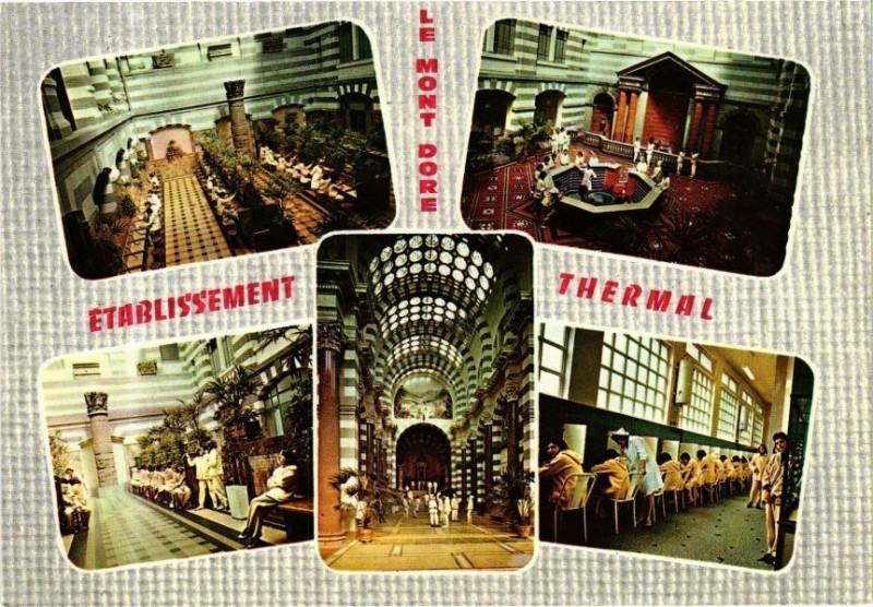 Carte postale ancienne Le Mont-Dore - Etabl. THERMal à Mont-Dore