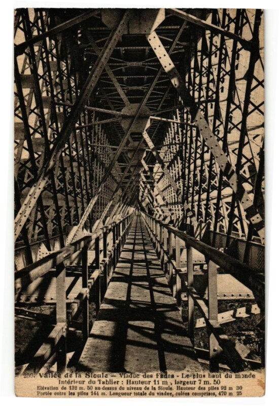 Carte postale ancienne Vallée de la Sioule - Viaduc des Fades aux Ancizes-Comps