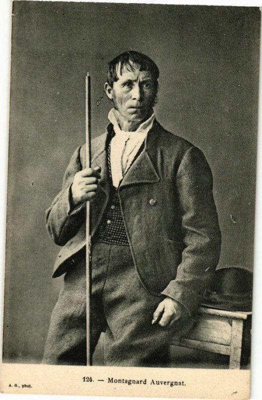 Carte postale ancienne Montagnard Auvergnat
