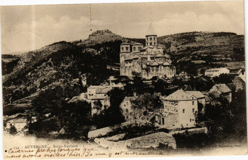 Carte postale ancienne Auvergne - Saint-Nectaire à Saint-Nectaire