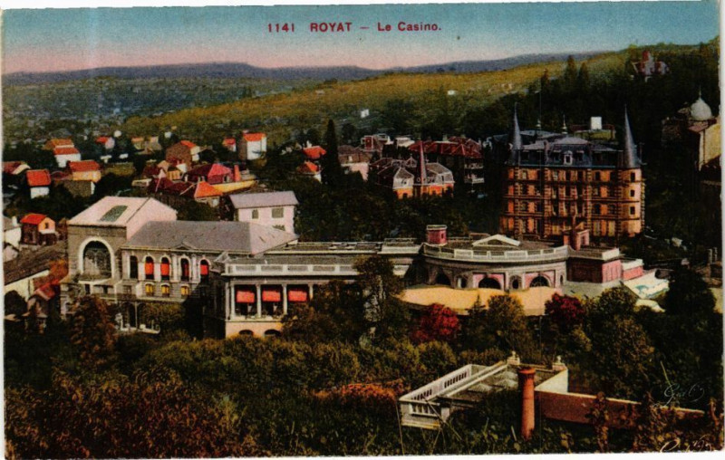 Carte postale ancienne Royat - Le Casino à Royat